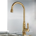 Single Hole Robinet Gold Kitchen Faucet